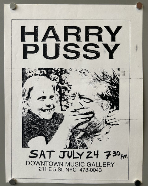 Harry Pussy Downtown Music Gallery – Poster Museum