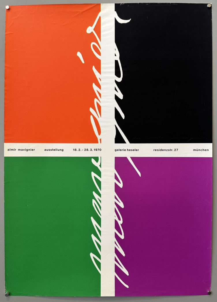 Almir Mavignier (1925-2018) was a Brazilian painter and graphic artist known for his work in Concrete Art and Op Art, often incorporating dot pictures, grid patterns, and other geometrical studies.