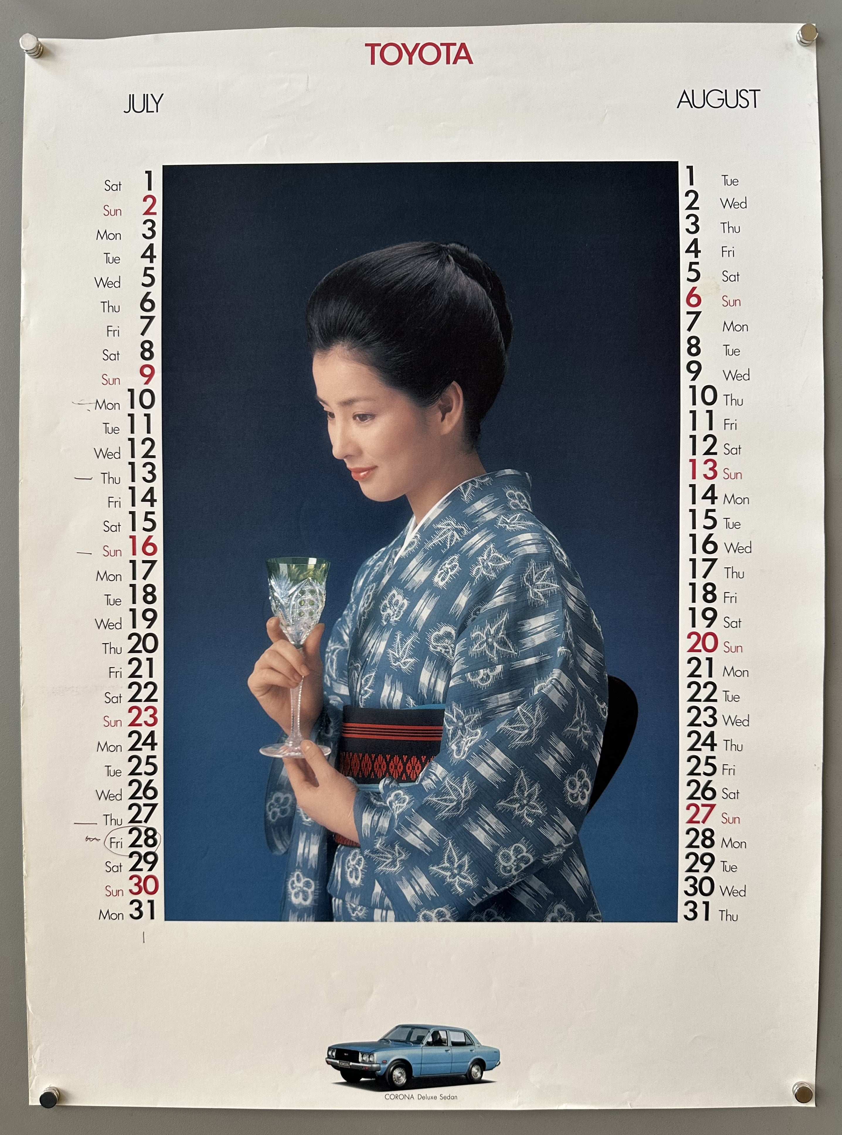 Toyota Calendar July/August
