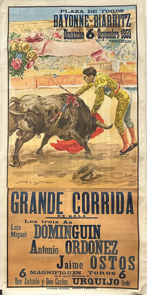 Programme Officiel De Corrida - Toros Bayonne-Biarritz, 4 Septembre 1955 - Rare