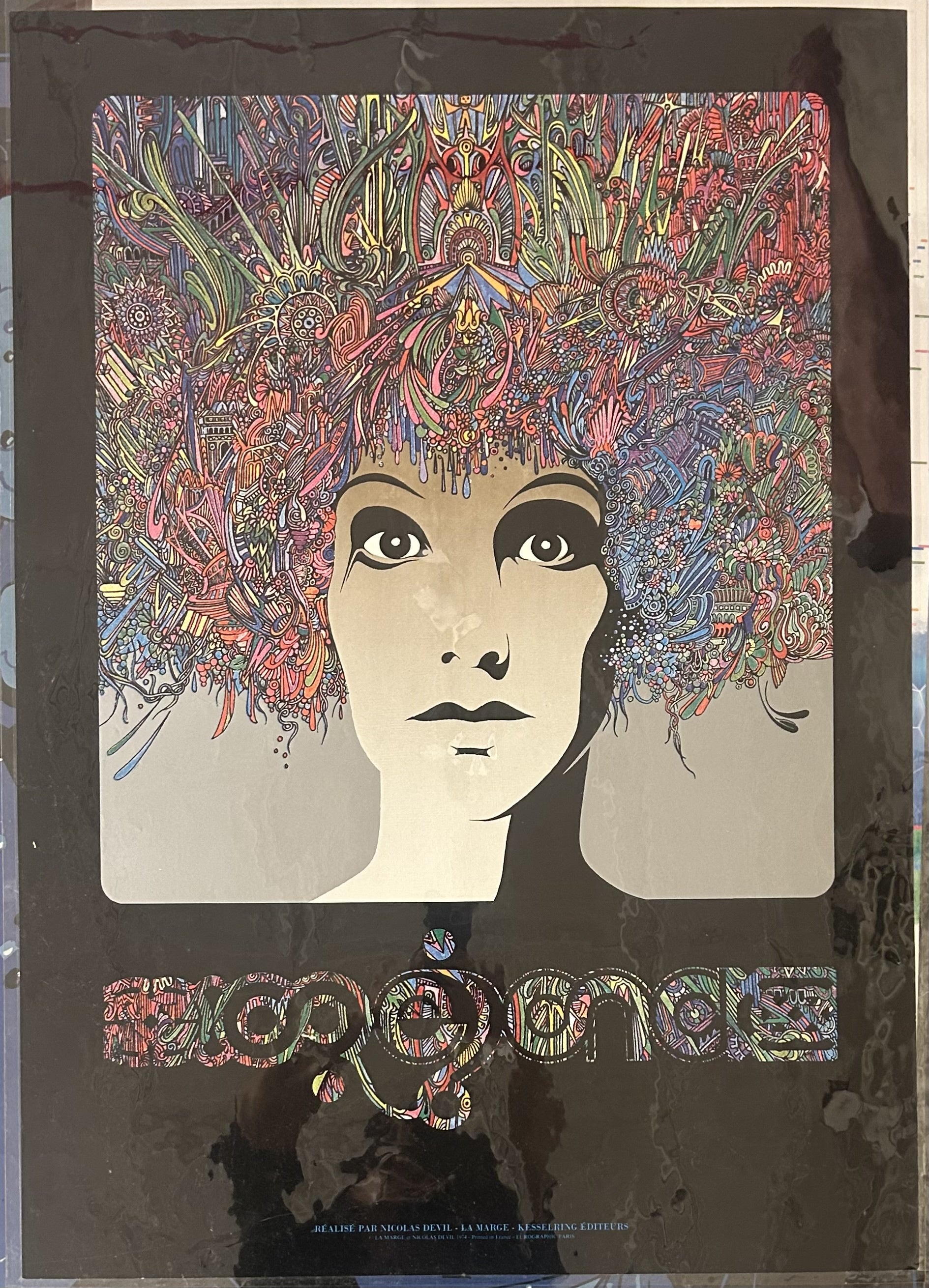 woman with doodle hair