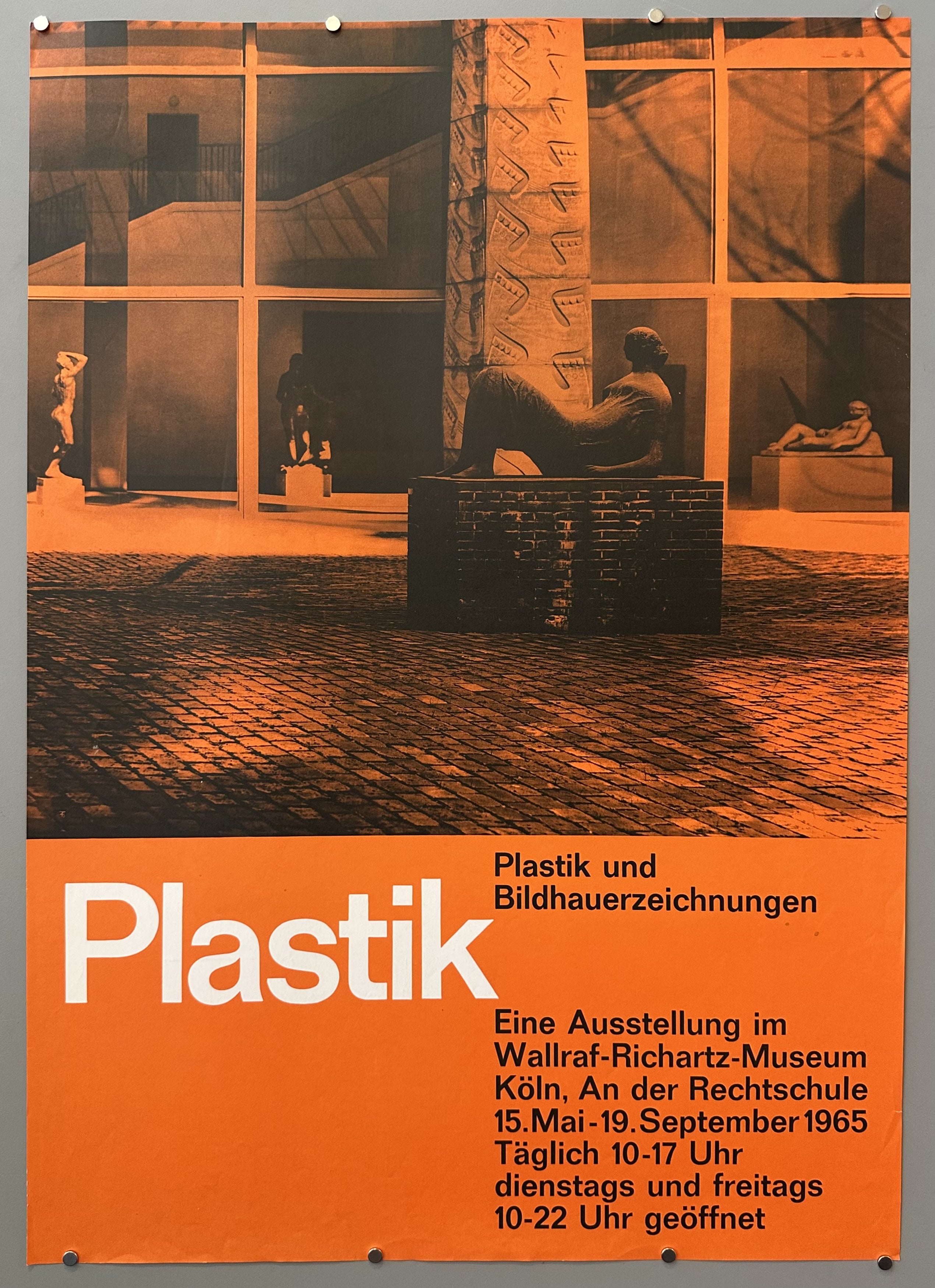 The poster explicitly states the exhibition dates as "15. Mai - 19. September 1965" (May 15 - September 19, 1965), indicating the year the exhibition took place and, consequently, the year the poster was produced.