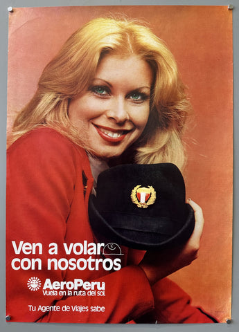 Link to  Aero Perú Ven a Volar con Nosotros PosterPeru, c. 1980s  Product