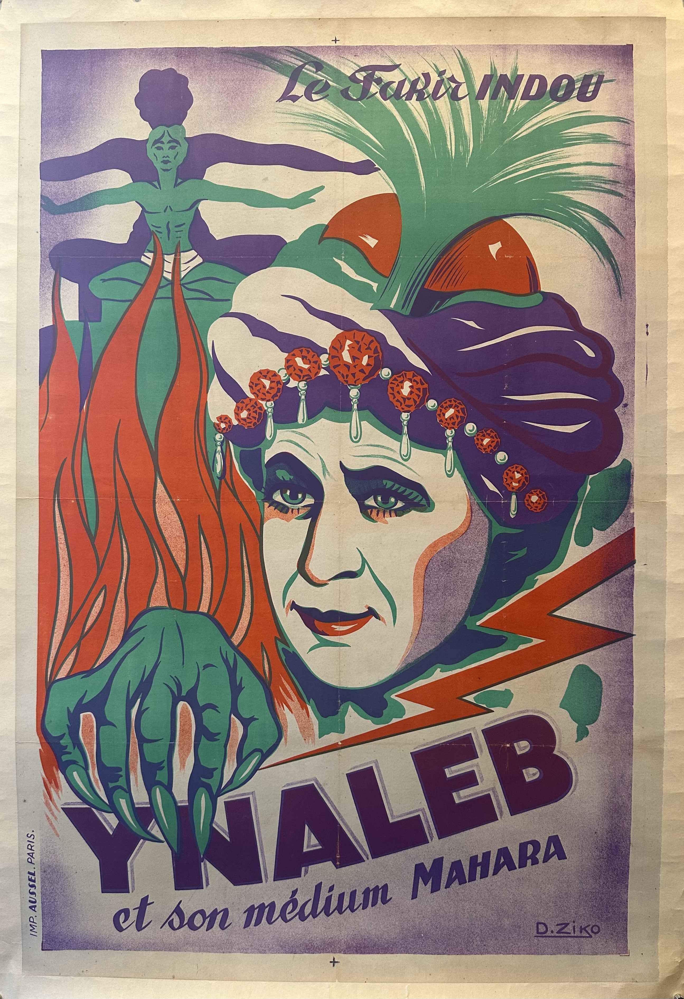 A Hindu Farik in the center of the poster