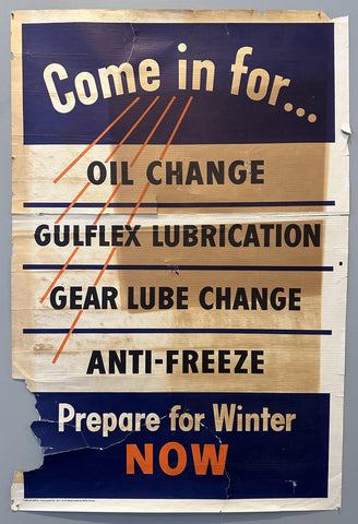 Prepare for Winter Now Gulflex Poster