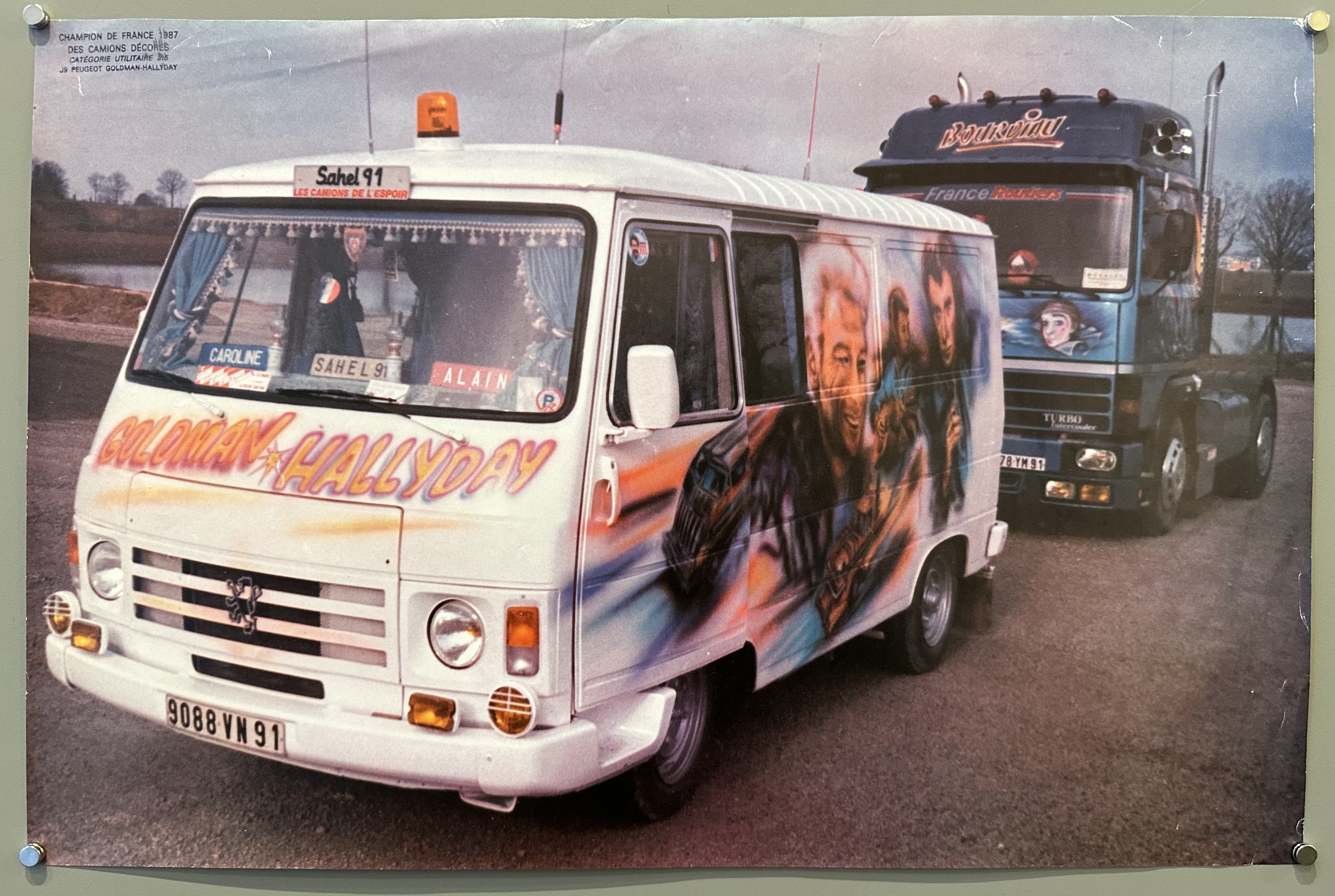 J9 Peugeot Goldman-Hallyday Poster