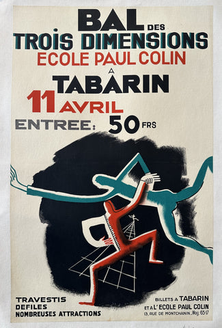Link to Bal des Trois Dimensions Ecolé Paul ColinFrance, c. 1930s Product