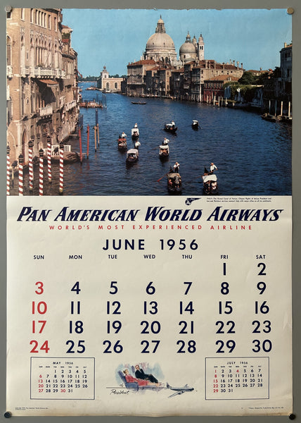 Pan American World Airways June 1956 – Poster Museum
