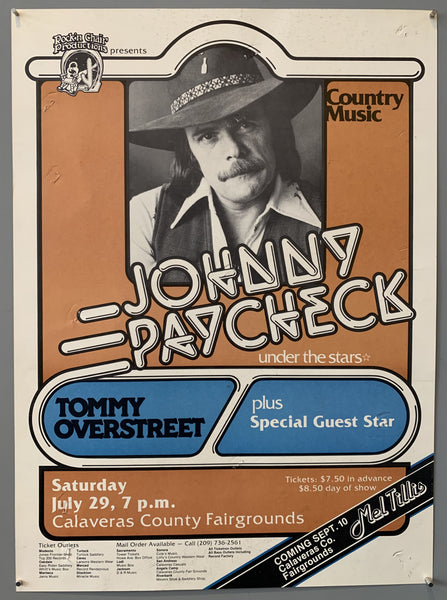 Johnny Paycheck and Tommy Overstreet – Poster Museum