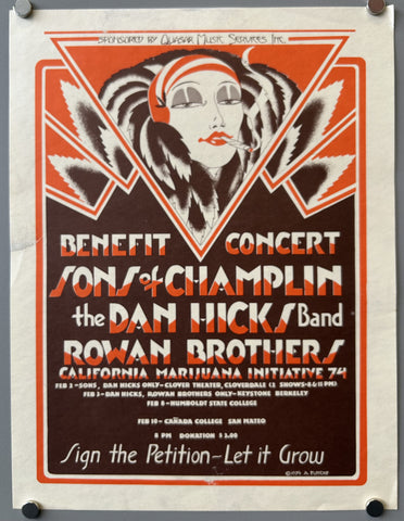 Link to Benefit Concert California Marijuana Initiative 74USA, 1974 Product