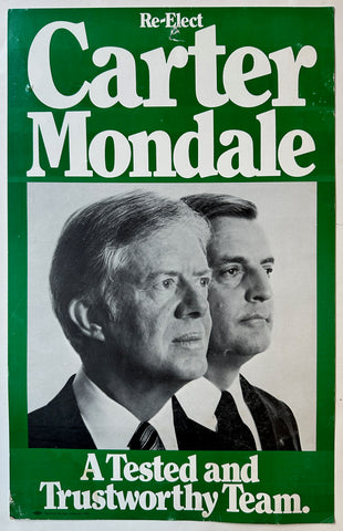 Link to  Re-Elect Carter and Mondale PosterUSA c. 1980  Product