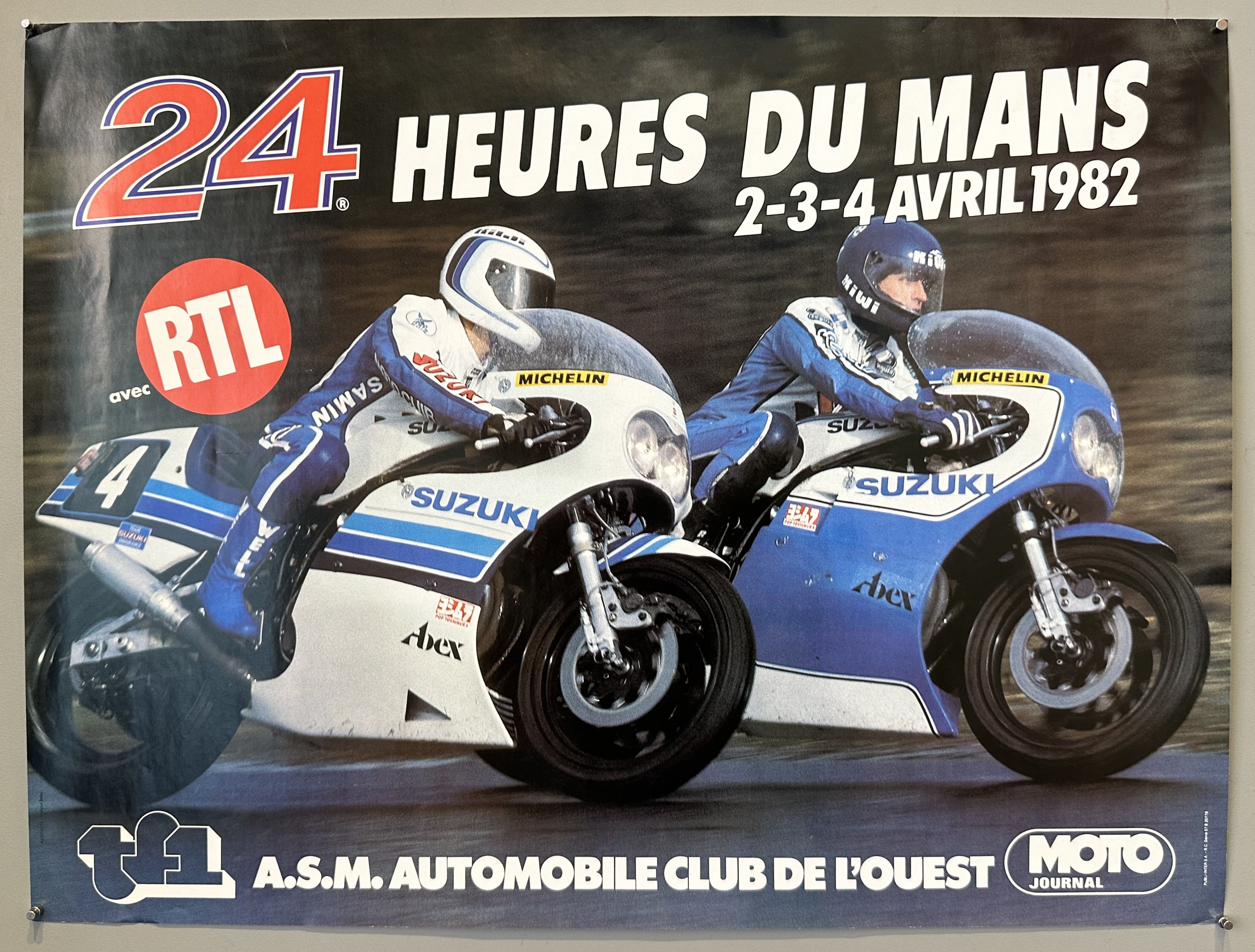 24 Heures du Mans Moto 1982 Poster
