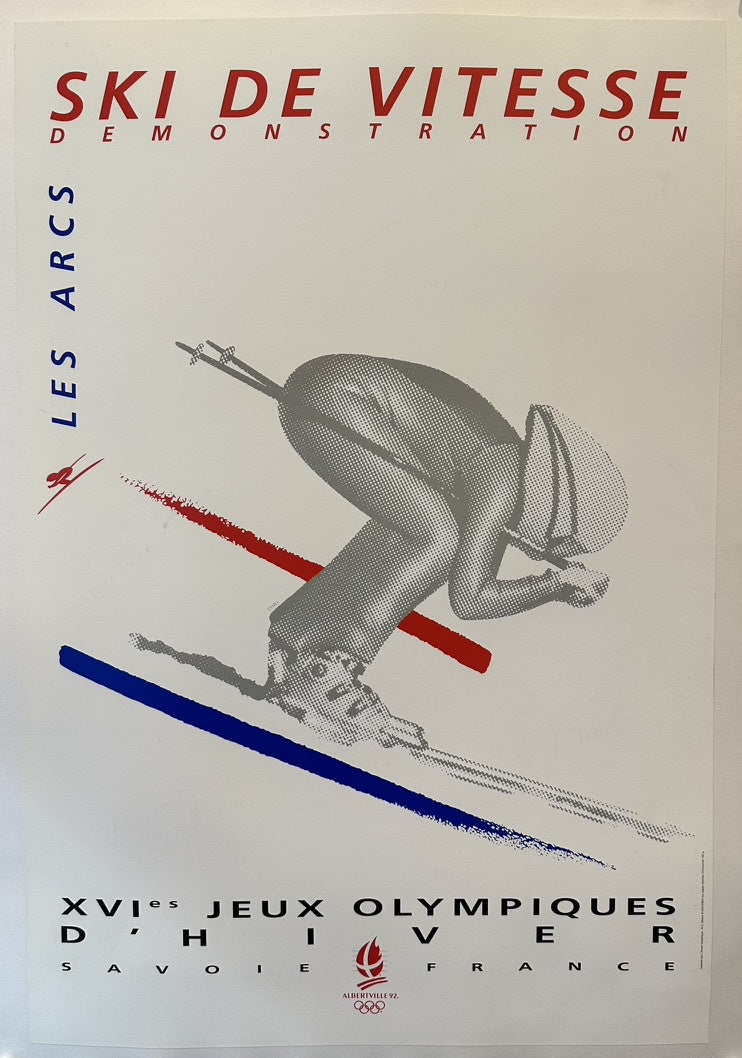 man is skiing throught the snow