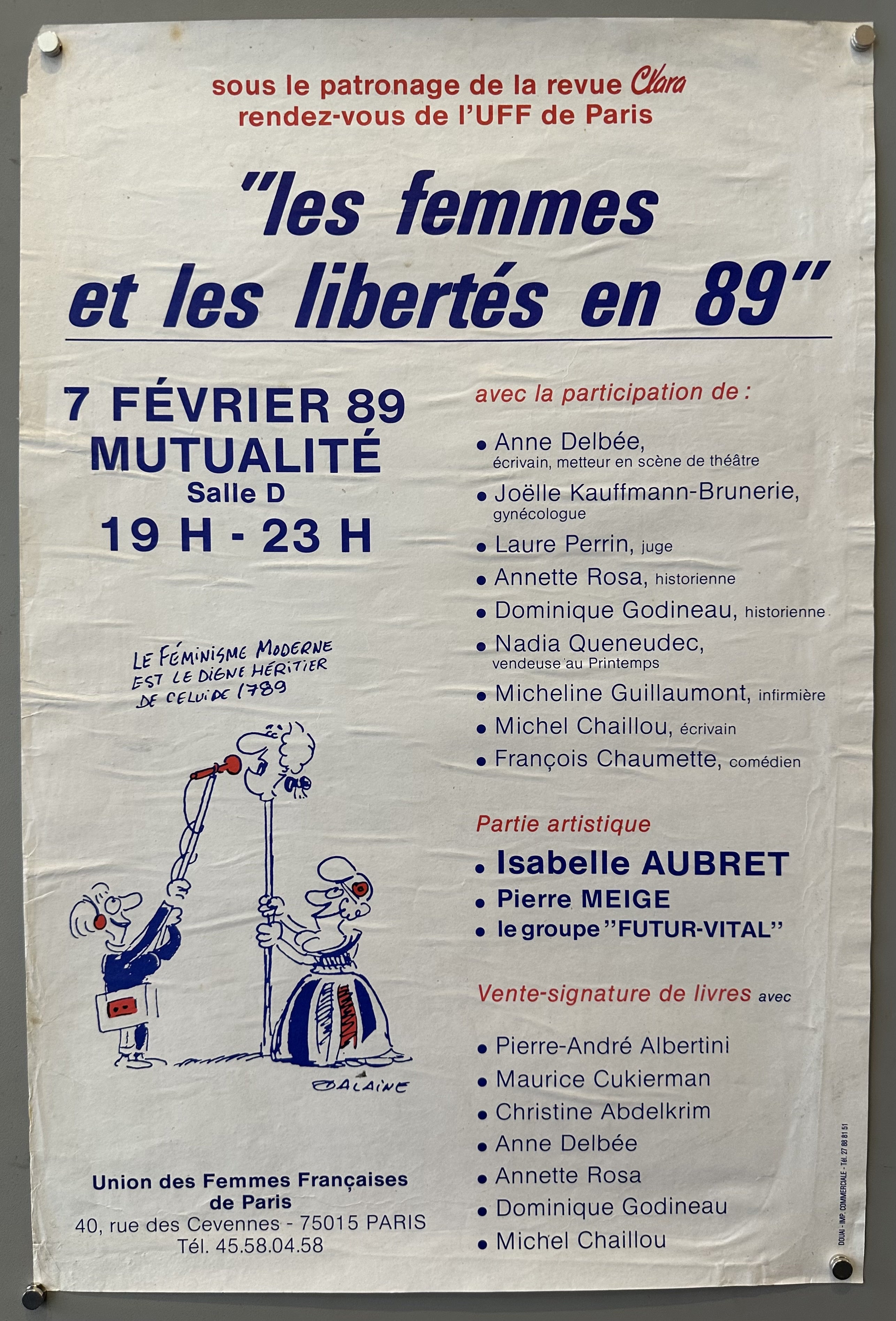 Les Femmes et Les Libertés en 89