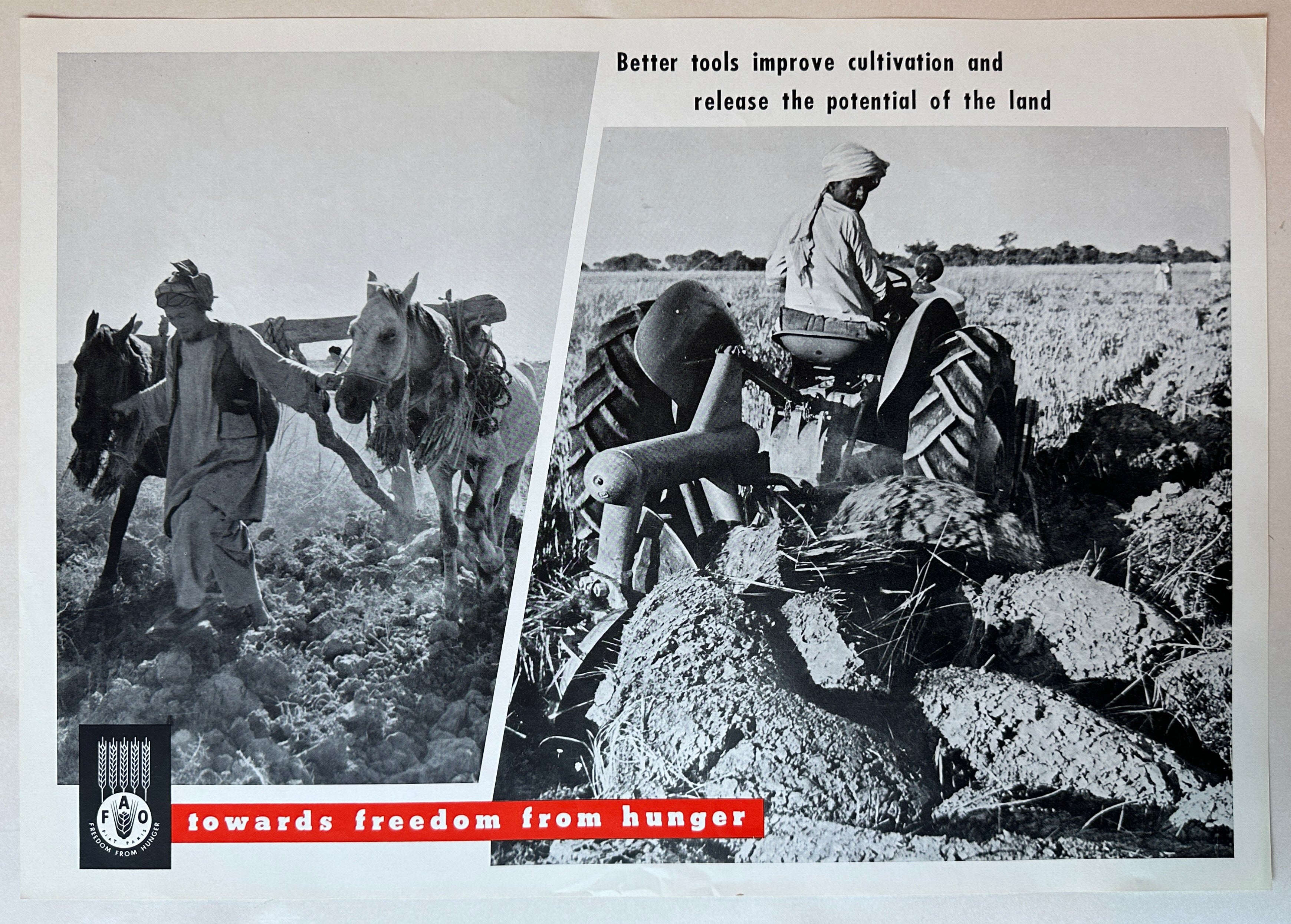 Freedom From Hunger Machinery Poster