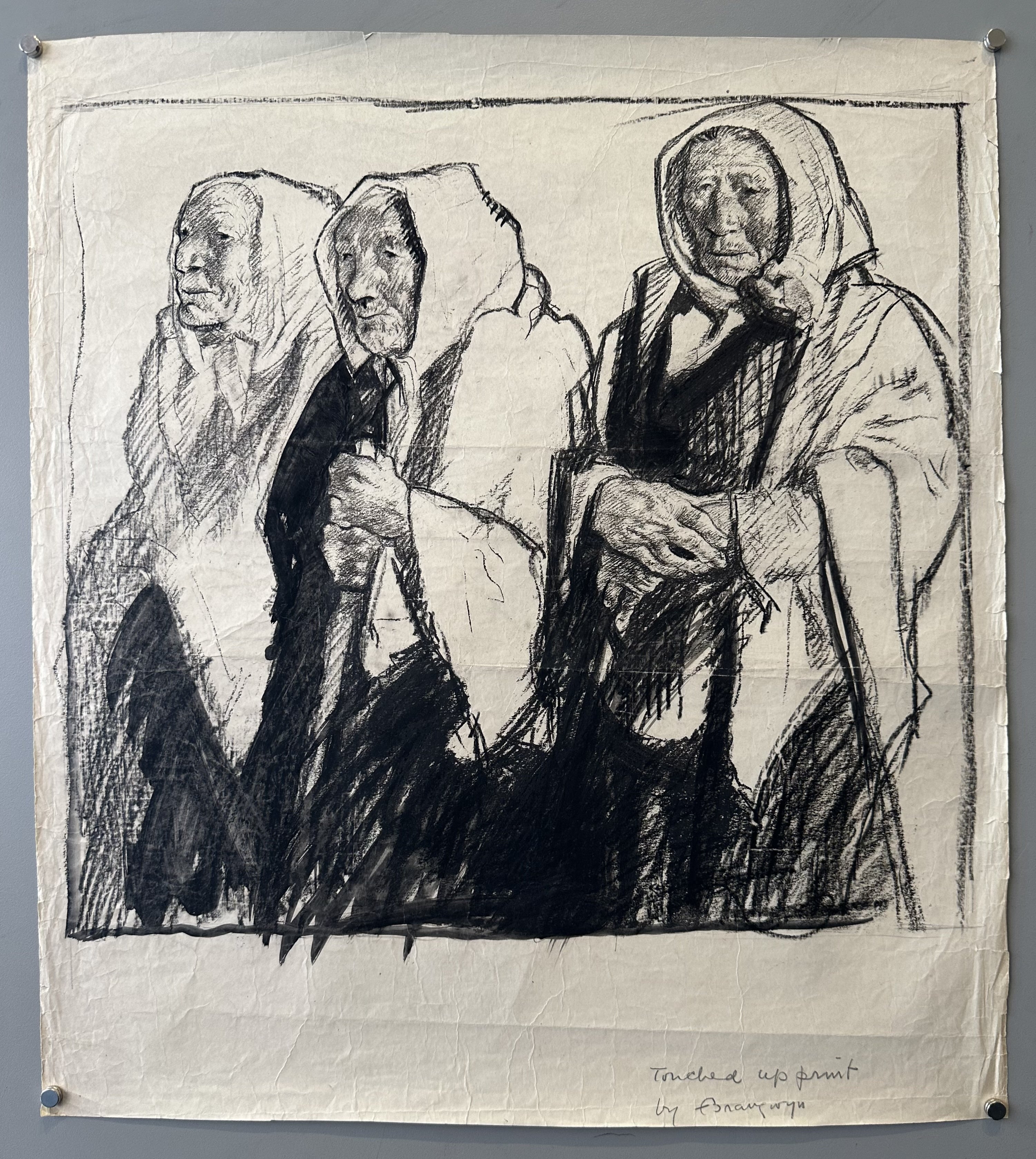 Three Peasant Women Litho