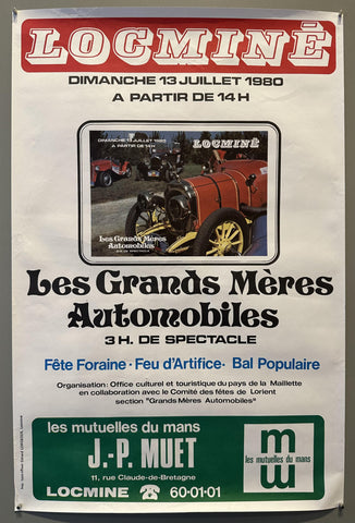 Link to  Locminē Les Grands Mères Automobiles PosterFrance, 1980  Product