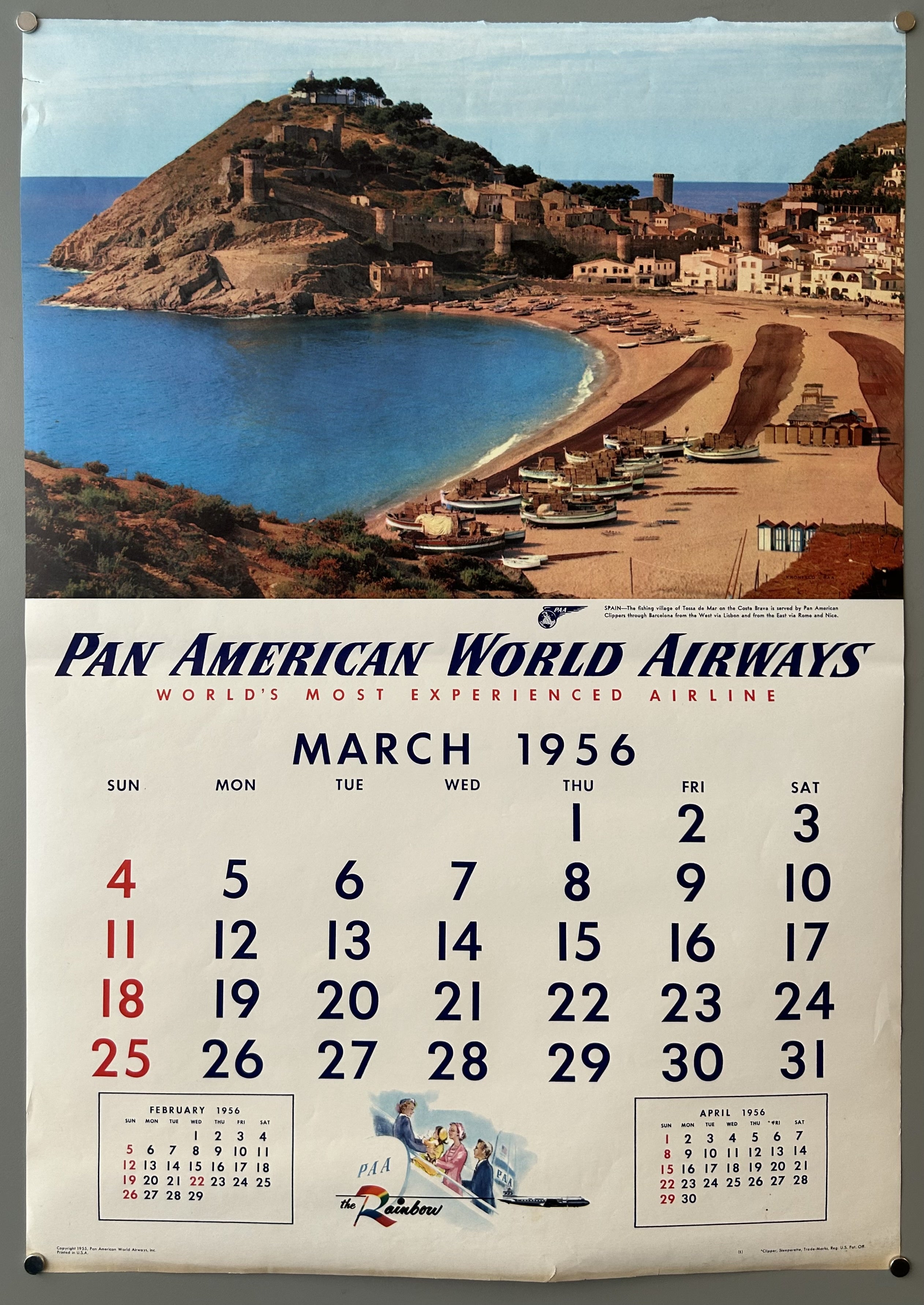 Pan American World Airways March 1956