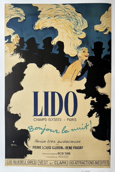 LIDO DE PARIS: POSTER COLLECTOR DOUBLE FACE LIDO DE PARIS: POSTER COLLECTOR DOUBLE FACE