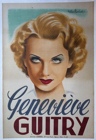 Link to  Genevieve Guitry PosterFrance, 1929  Product