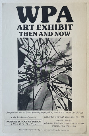 Link to  WPA Art Exhibit Then and Now PosterUSA, 1977  Product