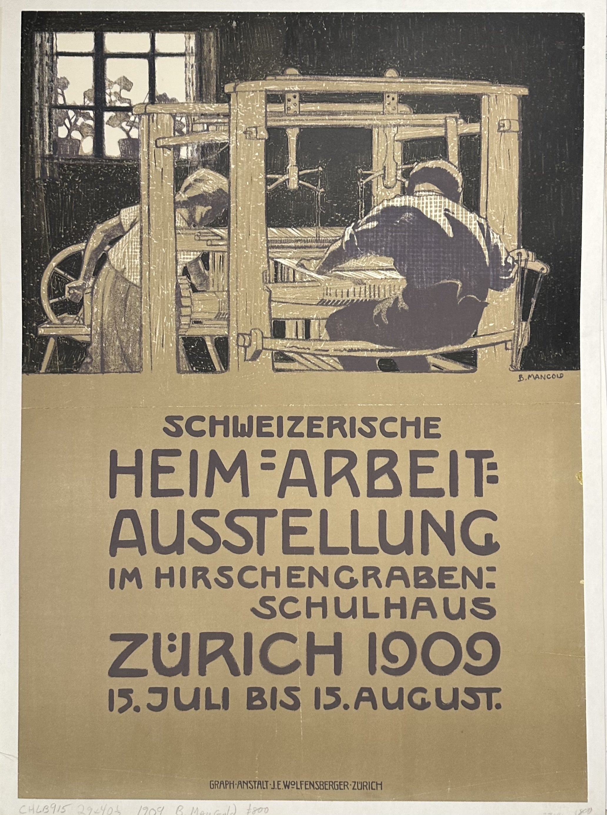 Schweizerische Heimarbeit Ausstellung im Hirschengraben Schulhaus