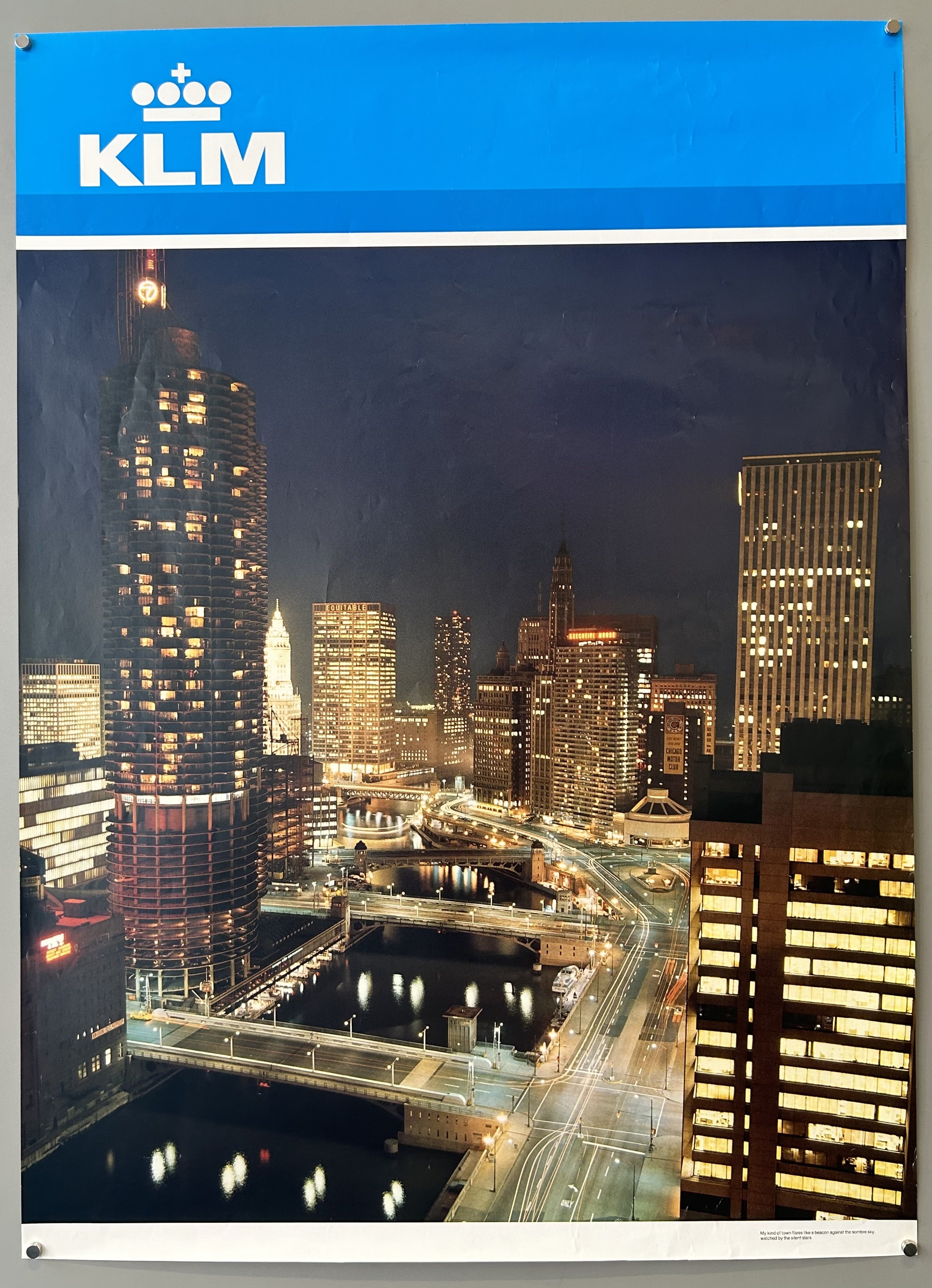 United States KLM Travel Poster