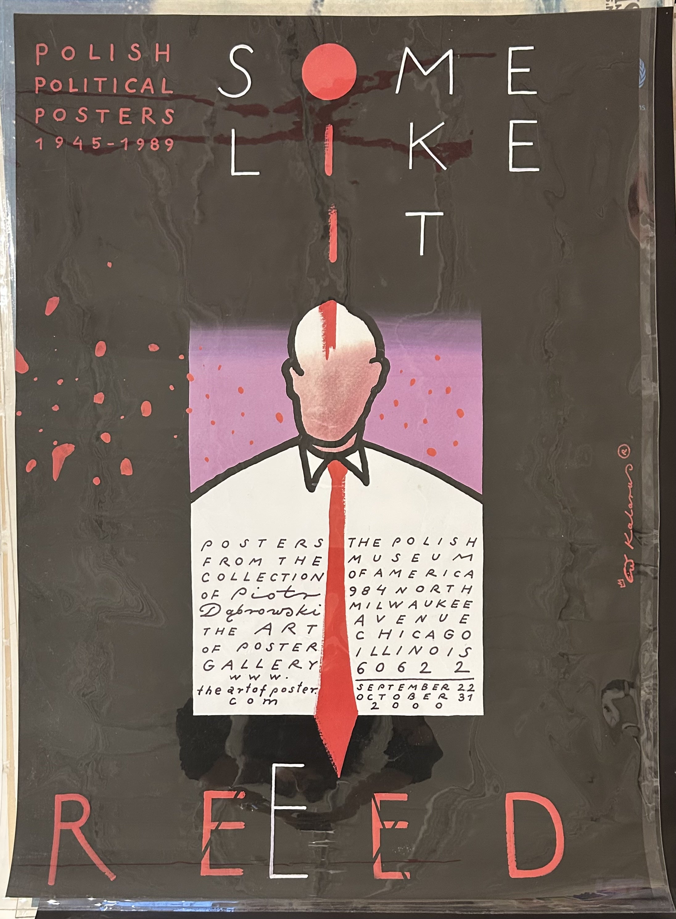 man with blood