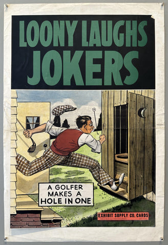 Link to 'Loony Laughs Jokers' Exhibit Supply Co. Poster for CardsUSA, c. 1940s Product