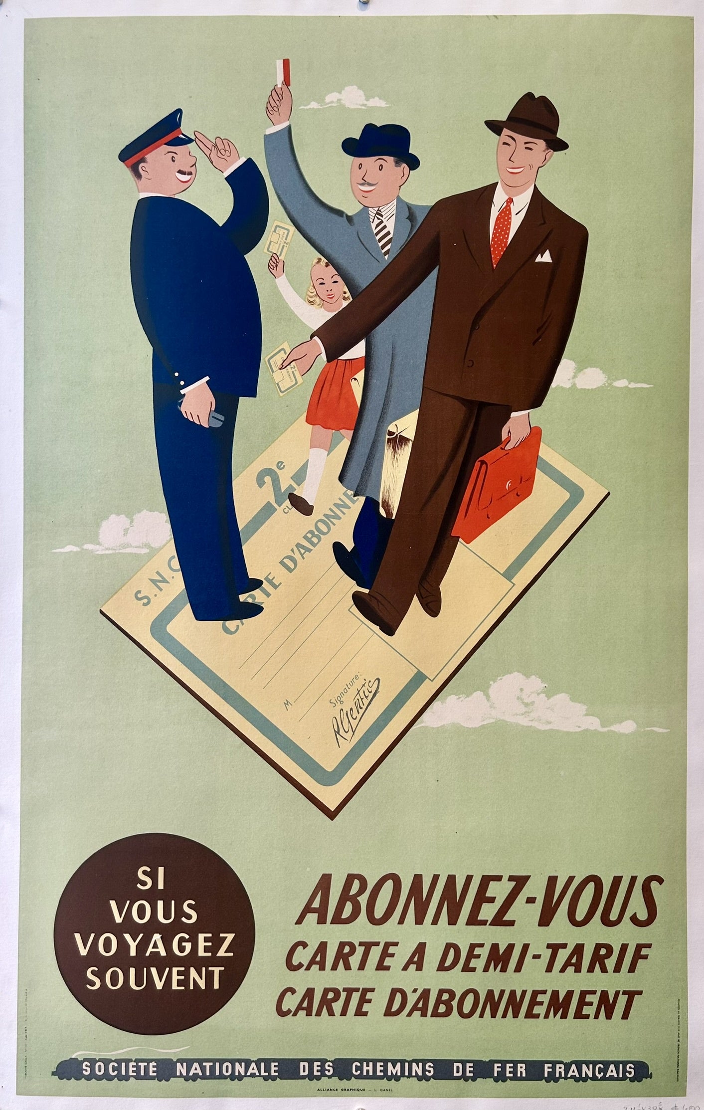 This poster was issued by the Information de l'Etat Francais / ORAFF (Office de Repartition de l'Affichage) organization, which was established in France in 1941 by the German authorities for disseminating propaganda during World War II.