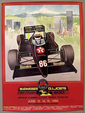 1986 Budweiser G.I. Joe's 200 Poster