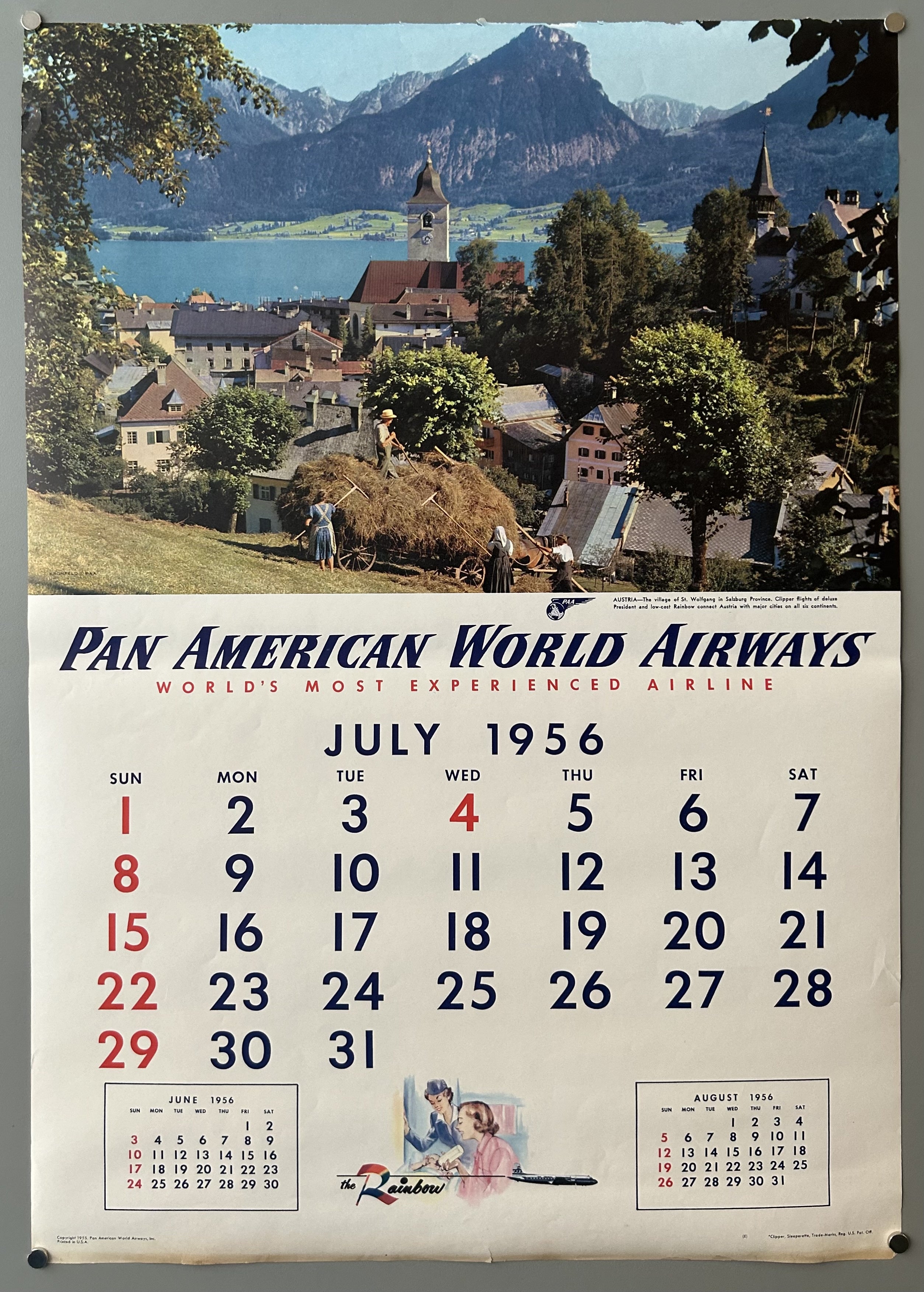 Pan American World Airways July 1956
