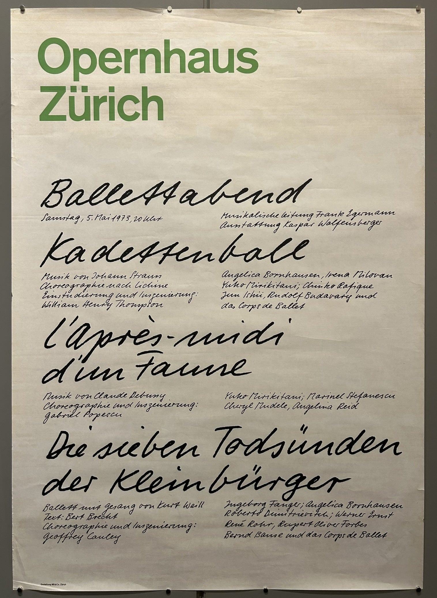 The poster exemplifies the Swiss International Style, characterized by its clear typography, grid-based layouts, and functional aesthetic.