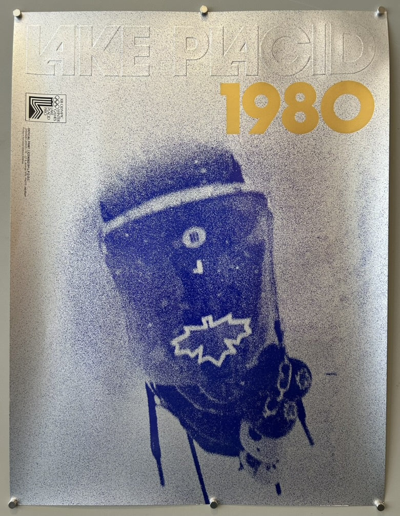 The poster is from the 1980 Winter Olympic Games held in Lake Placid, New York, USA.
