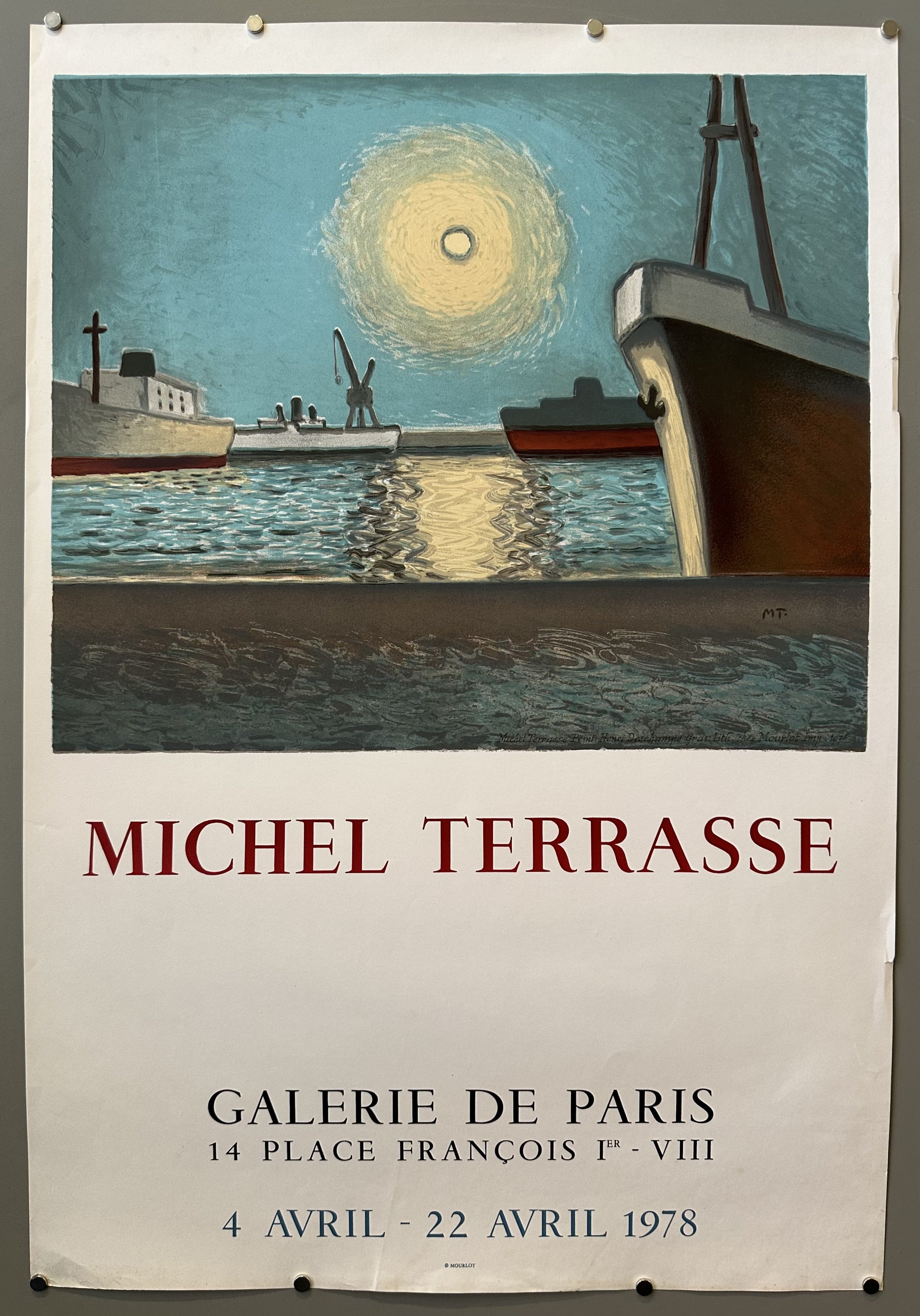 Michel Terrasse (1928-2002), a French painter, theater designer, and book illustrator. He was the nephew of Pierre Bonnard and the twin brother of art critic and historian Antoine Terrasse.
