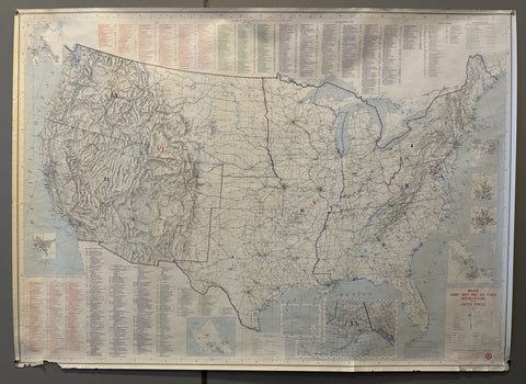 Link to Major Army, Navy and Air Force Installations in the United StatesUSA, 1980 Product