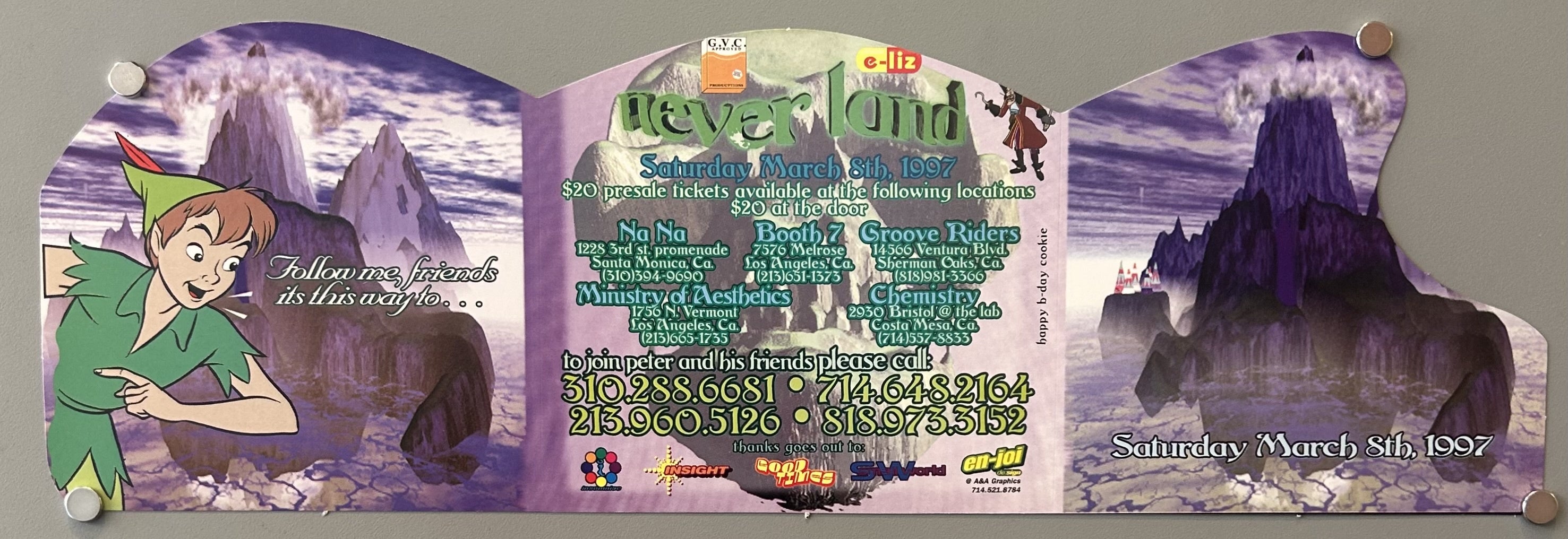 purple mountains and peter pan