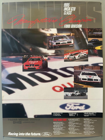 Link to 1985 IMSA GTO Class Manufacturers' Champion PosterUSA, 1985 Product