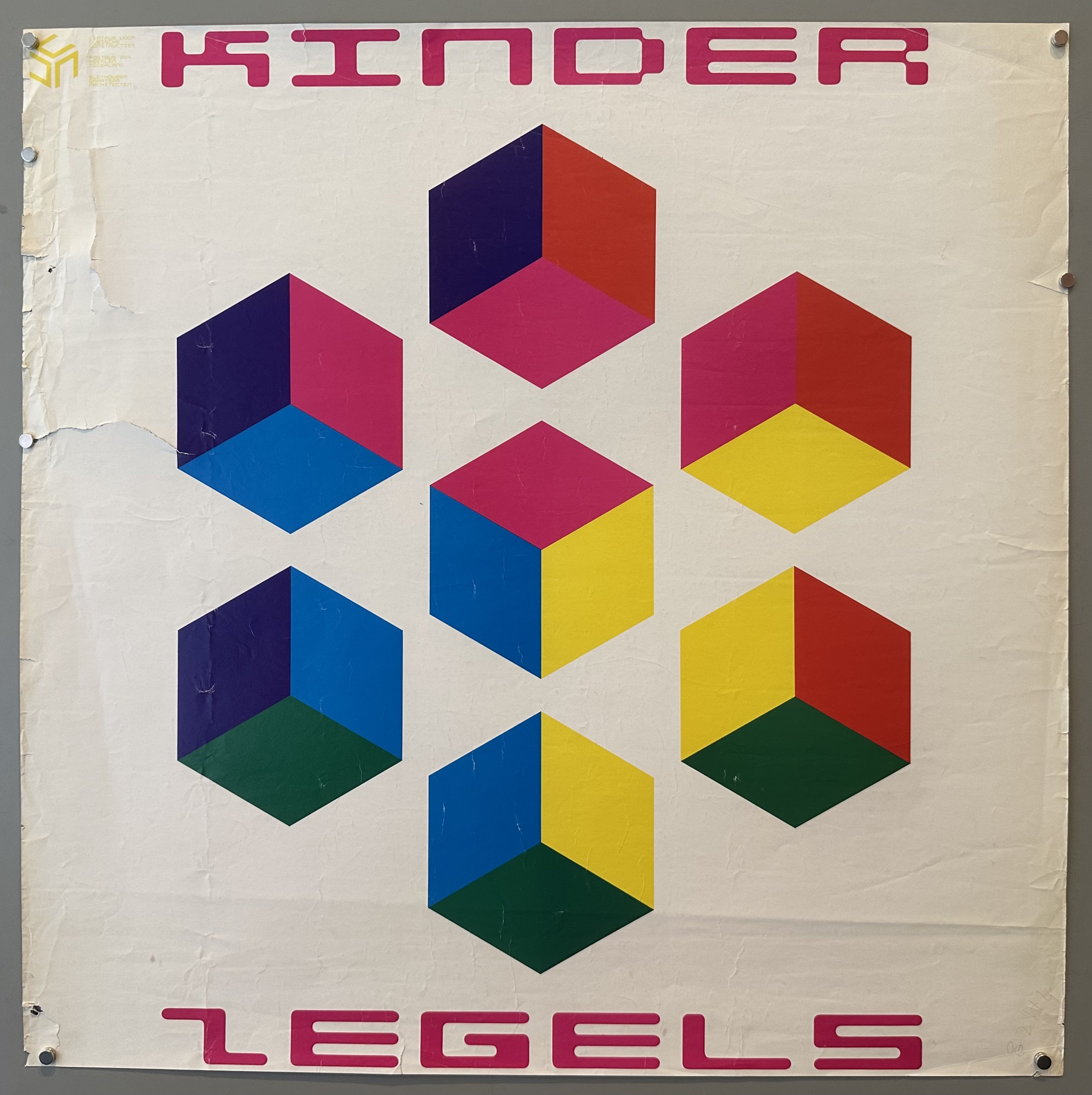 The words "KINDER" and "LEGELS" are prominently displayed at the top and bottom of the poster, respectively.