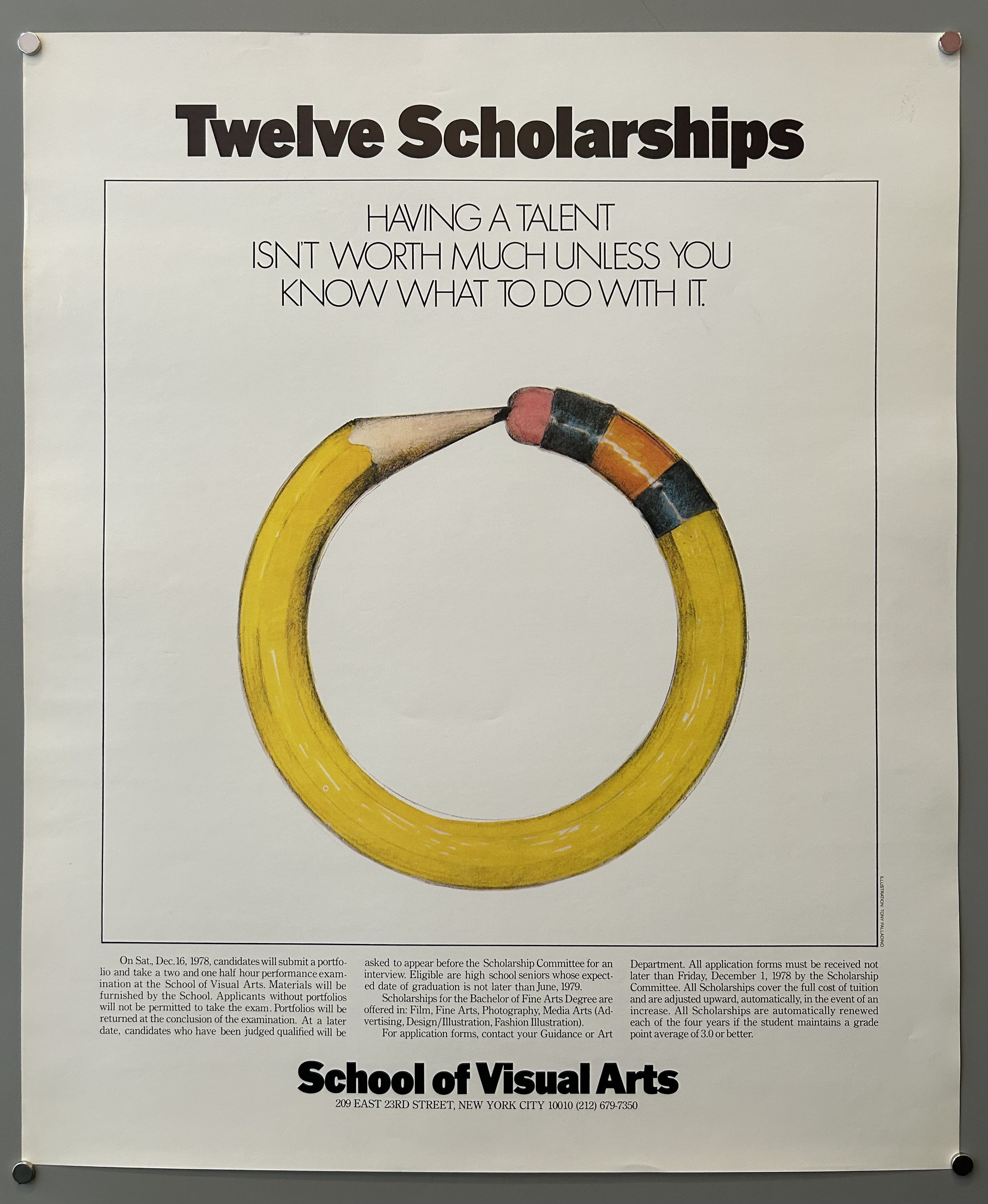 Twelve Scholarships SVA – Poster Museum