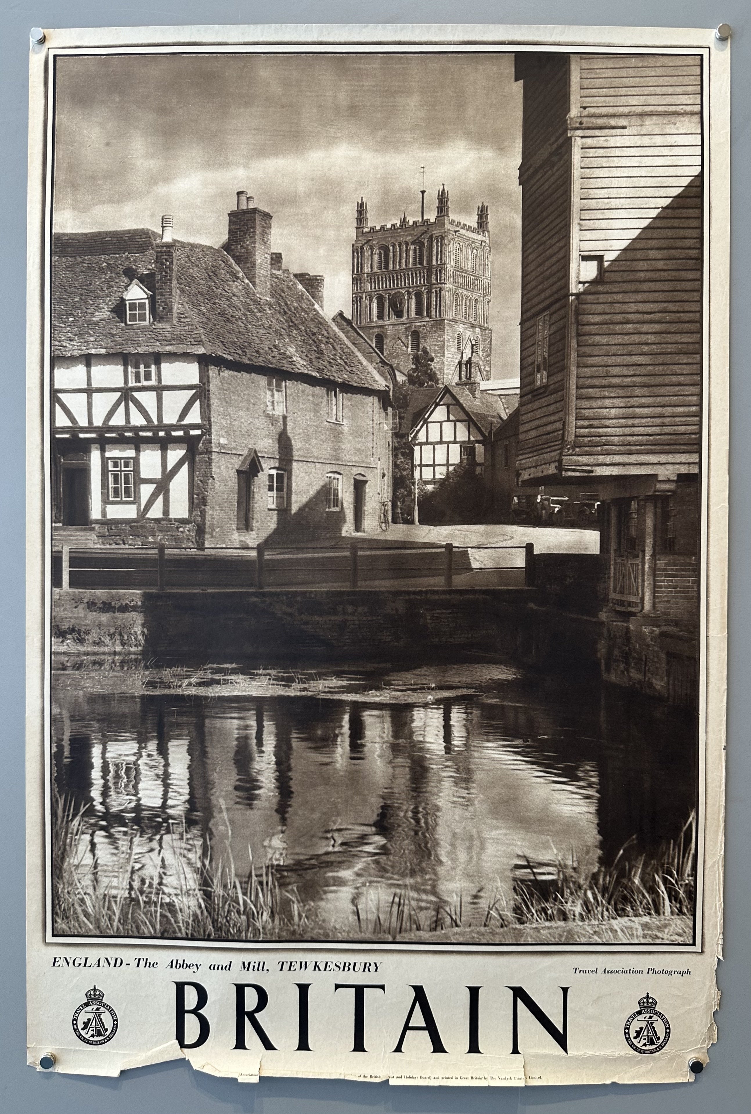 Britain: The Abbey and Mill Tewkesbury