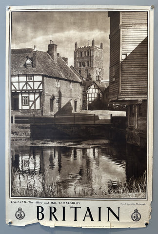 Link to Britain: The Abbey and Mill TewkesburyGreat Britain, c. 1950s Product