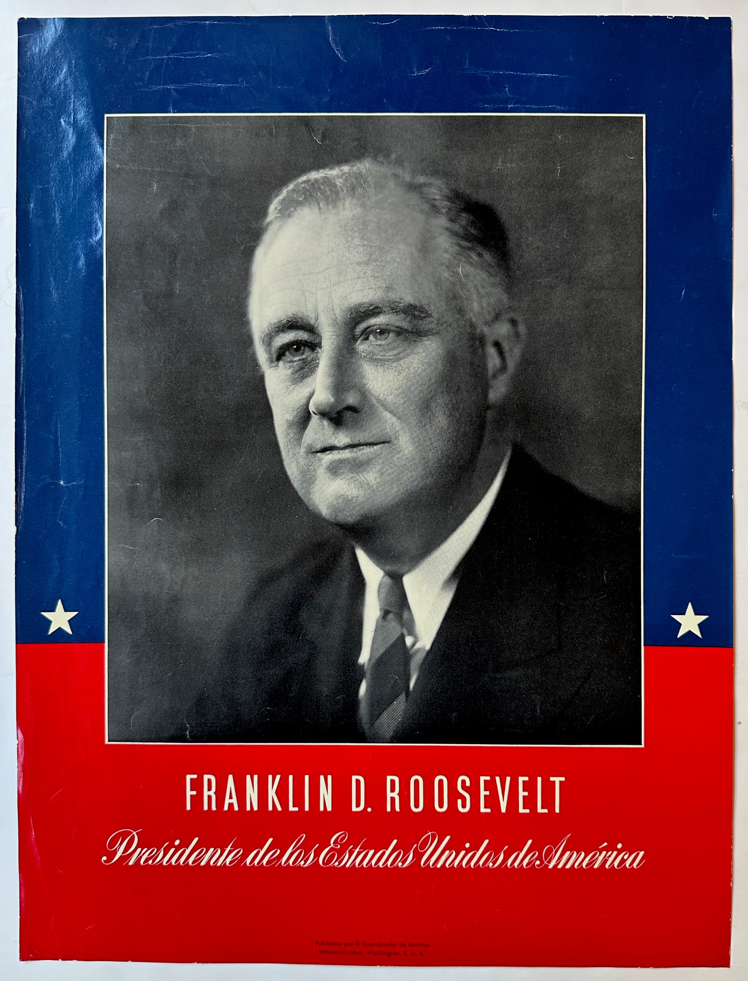 President Franklin D. Roosevelt Poster in Spanish