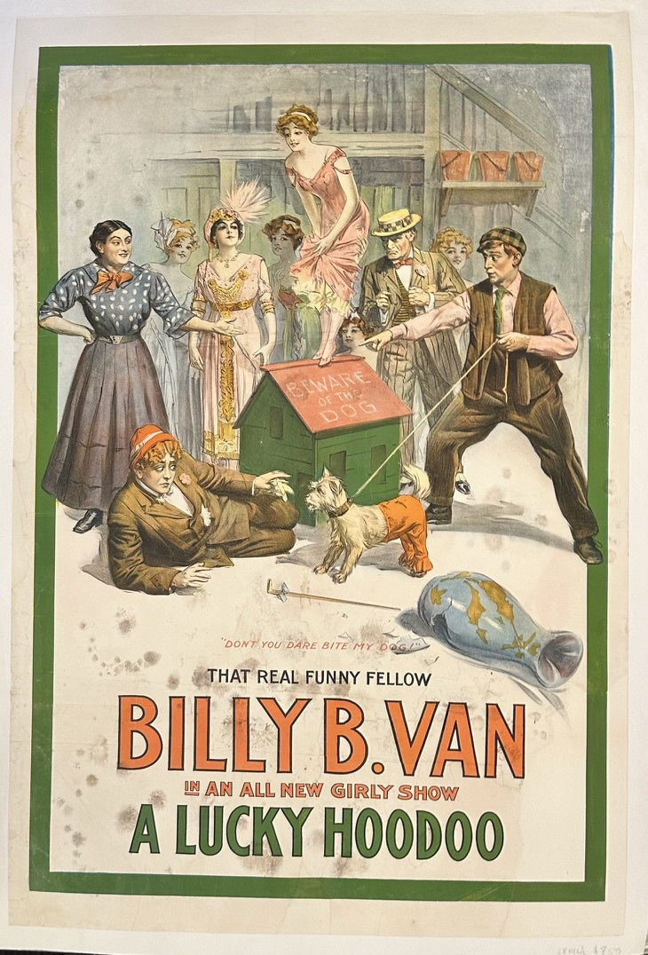 Early 20th-century theatre and vaudeville posters were often created using letterpress printing and later, lithography and silk-screen printing. The U.S. Lithograph Co., and Russell-Morgan Print, Cincinnati & New York are among the companies known for this type of printing.