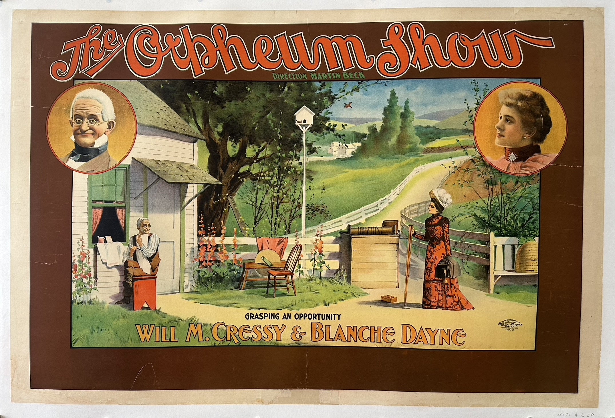 The opheum show, showing a man sitting while a lady stands and looks at him