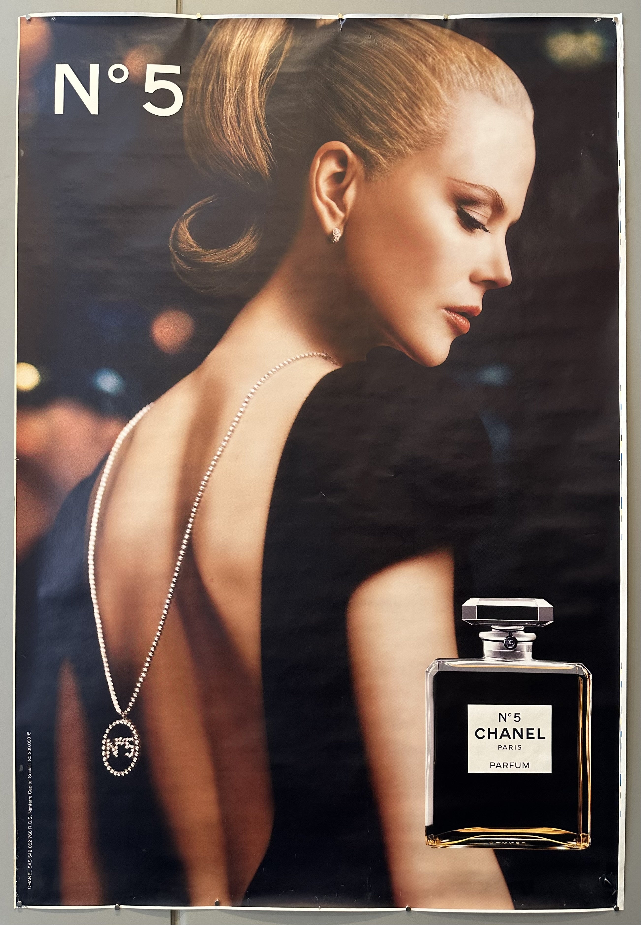 Photograph of Nicole Kidman for Chanel No. 5 campaign.