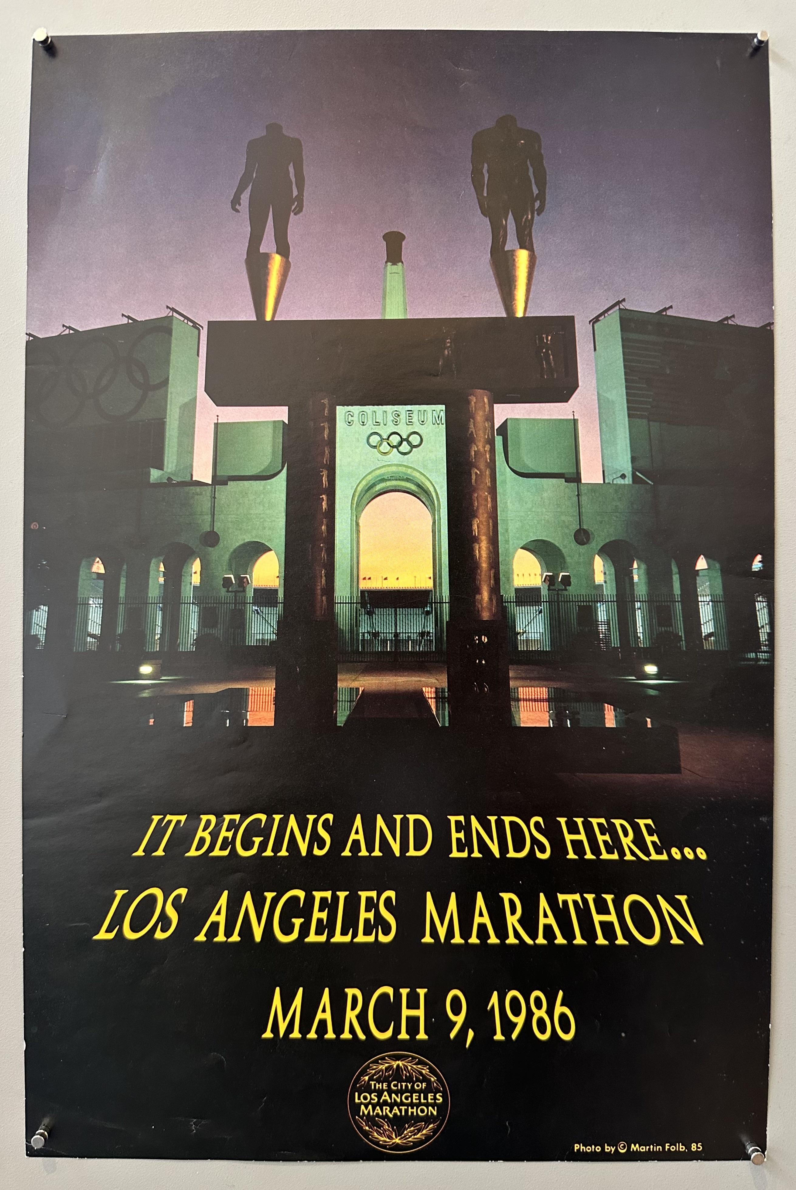 Los Angeles Marathon 1986 Poster