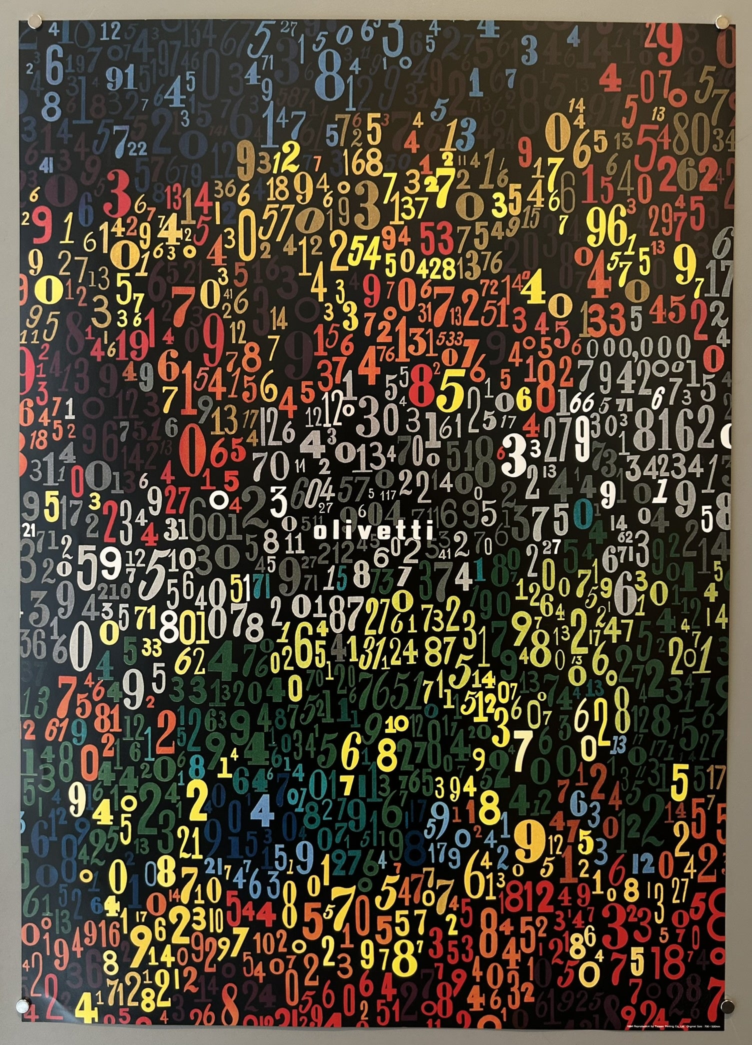 This poster is considered an example of Olivetti's revolutionary approach to advertising, which integrated graphic arts campaigns into the company's overall social and commercial restructuring.