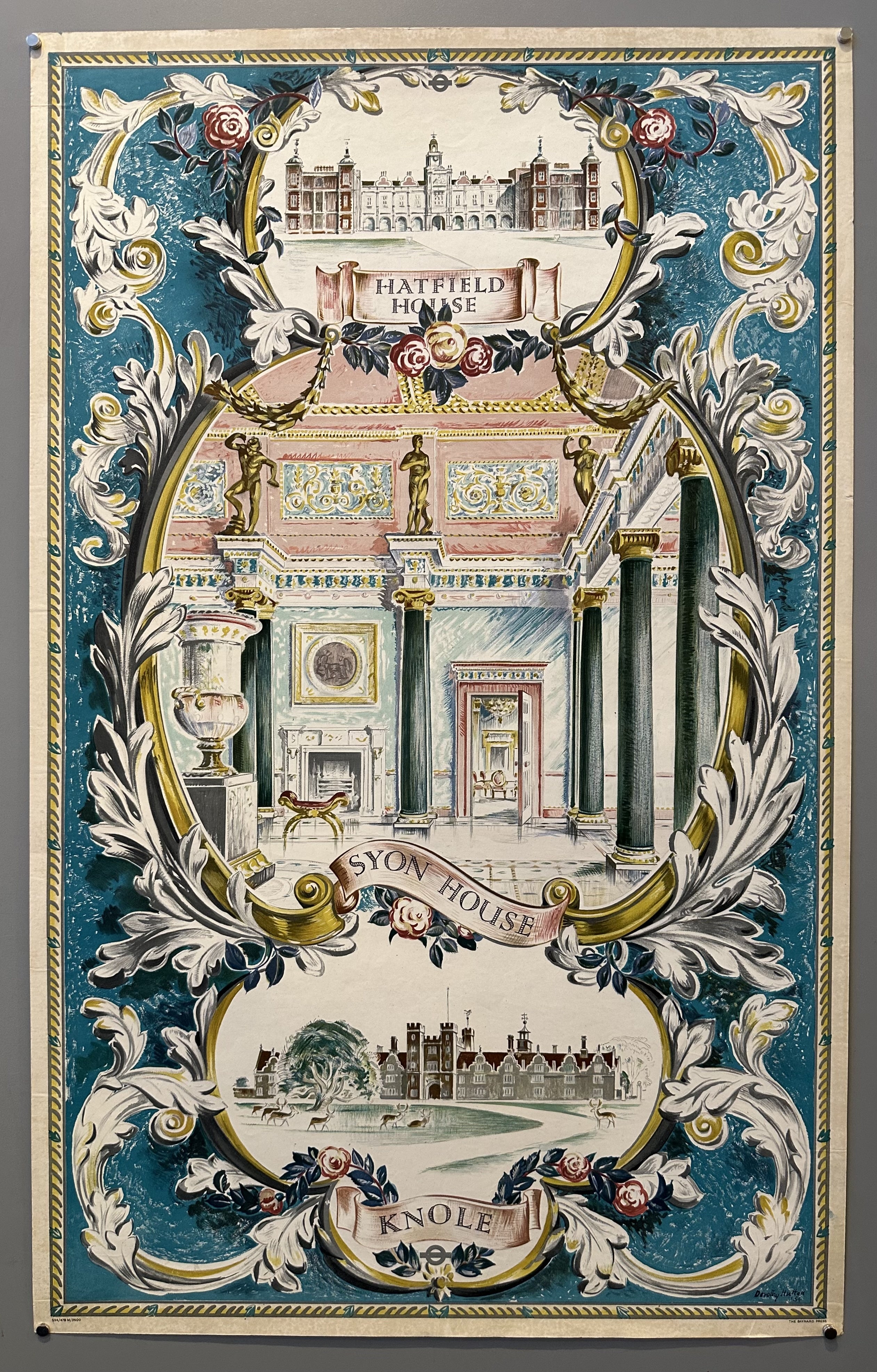 Country Houses by Dorothy Hutton Poster