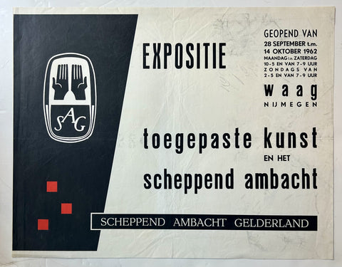 Link to Expositie Toegepaste Kunst en Het Scheppend Ambacht PosterNetherlands, c. 1962 Product